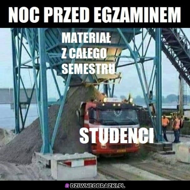 Noc przed egzaminem