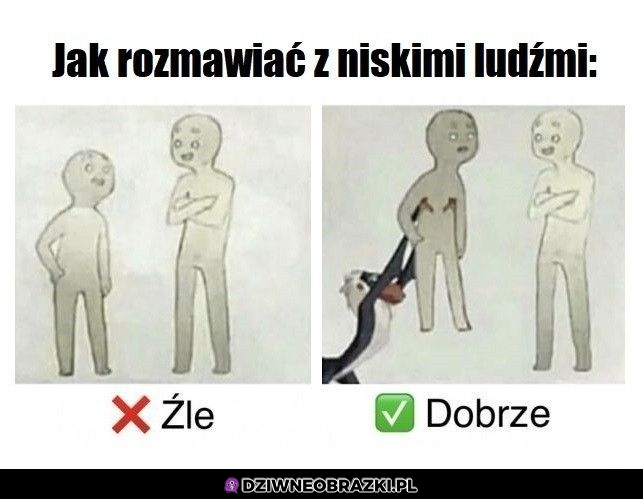 Rozmawianie z niskimi