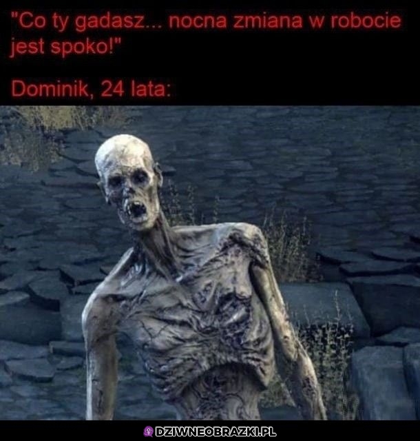 Nocna zmiana w robocie