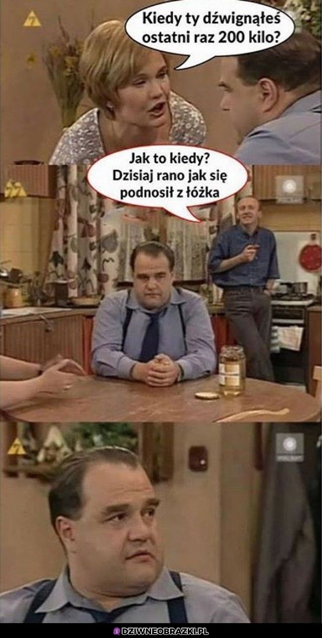 Kiedy ostatnio tyle dźwignął?