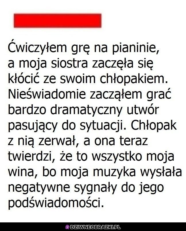 To wszystko jego wina