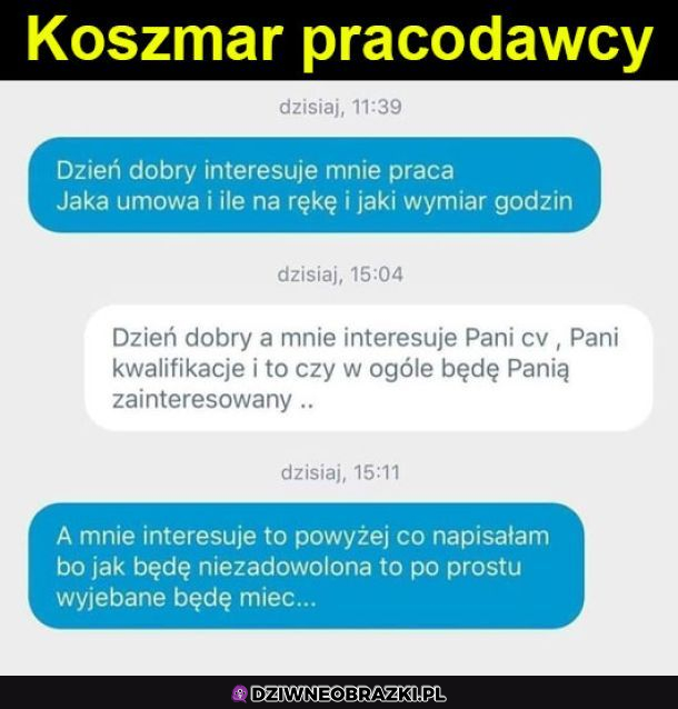 Koszmar pracodawcy