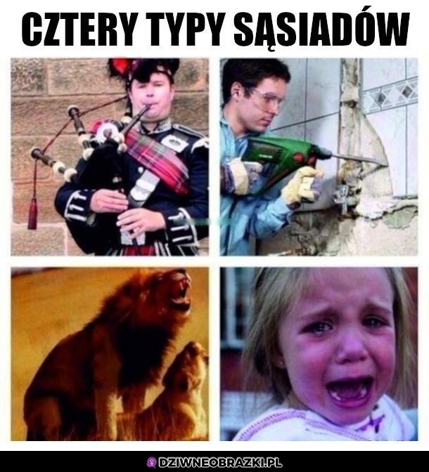 4 typy sąsiadów