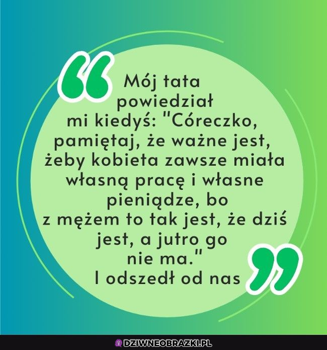 Złota myśl ojca