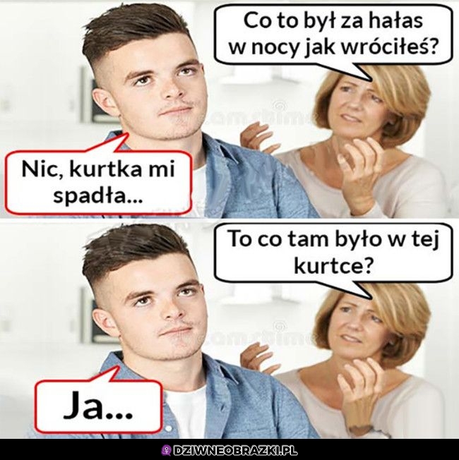 Kurtka spadła
