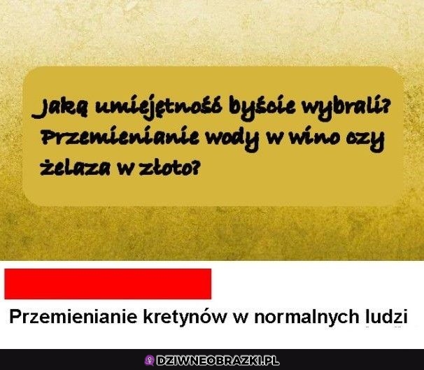 To by była umiejętność!