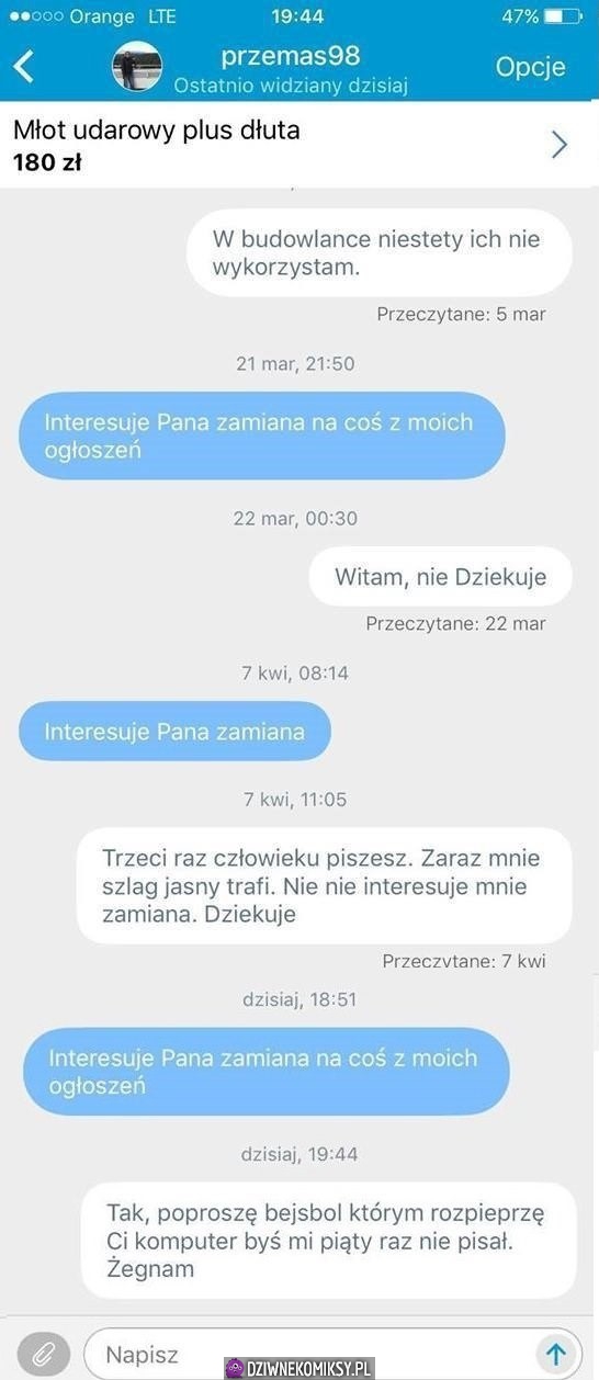 Zamieni się za młotek