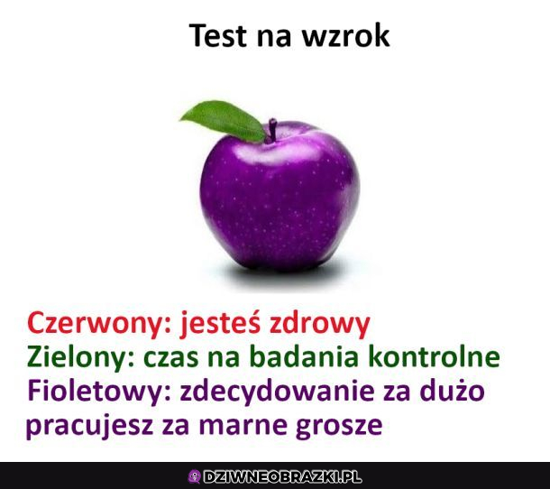 Test na wzrok