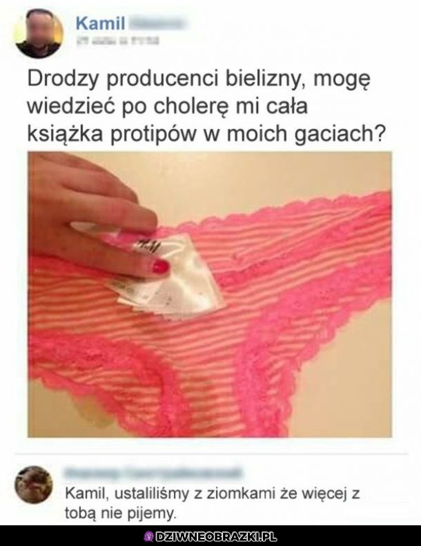 Po co w gaciach Kamila cała książka?