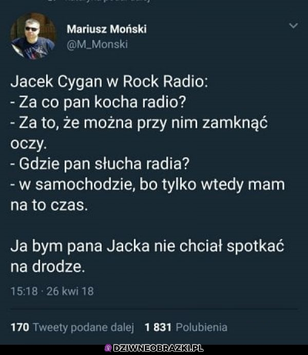 Odważny pan Jacek