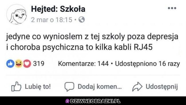 Jedyne co wyniósł