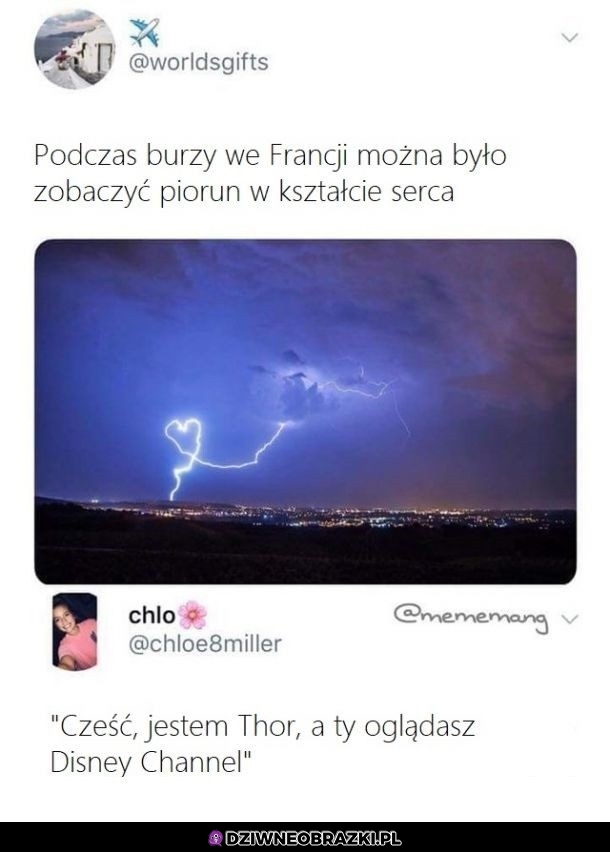Dziwny piorun