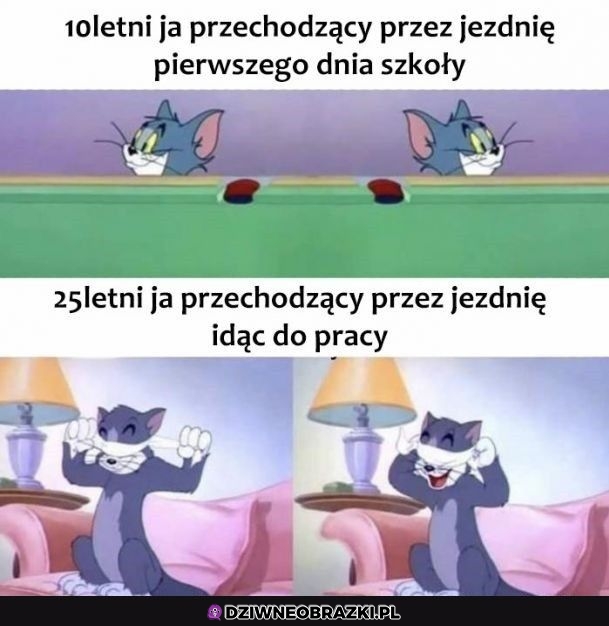 Przechodzenie przez jezdnię takie jest