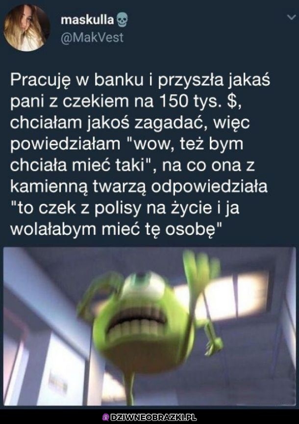 No trochę jej nie wyszło