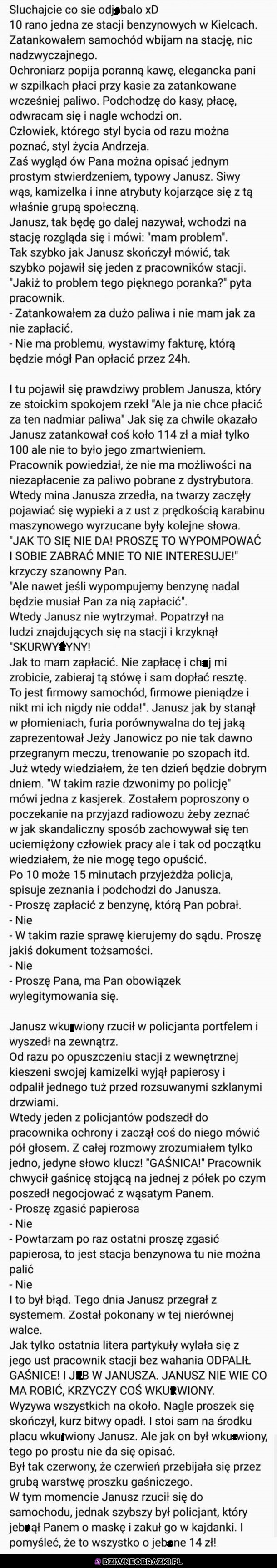 Takiego jebniętego Janusza jeszcze nie widzieliście