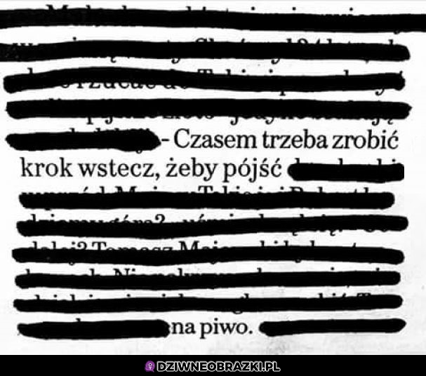 Przekaz jest jasny