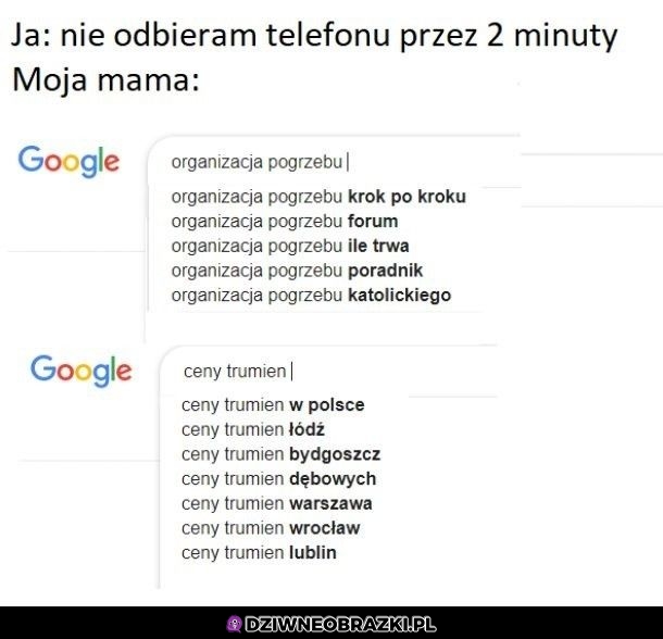 Kiedy nie odbieram telefonu