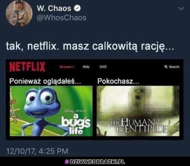 Dziwaczna propozycja od Netflixa