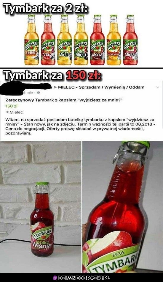 Jak sprzedać Tymbarka za 150 zł? Właśnie tak