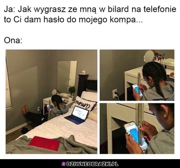 Poważnie podeszła
