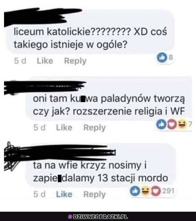 Co się robi w liceum katolickim