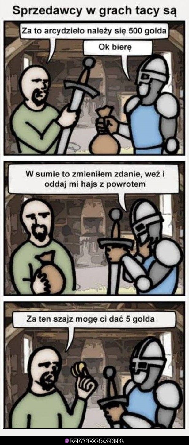 Sprzedawcy w grach