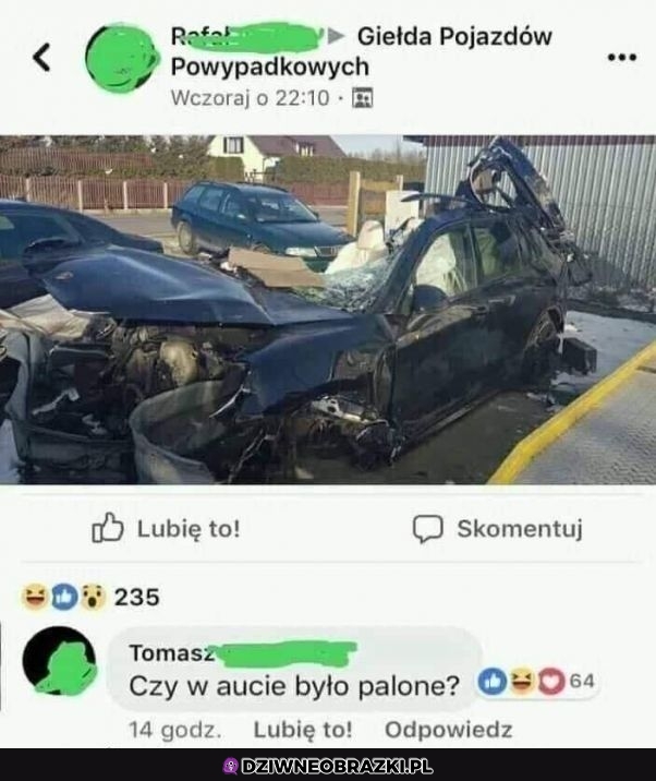 Ważne pytanie w tym przypadku