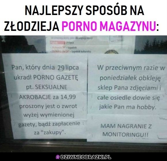 Sposób na złodzieja!