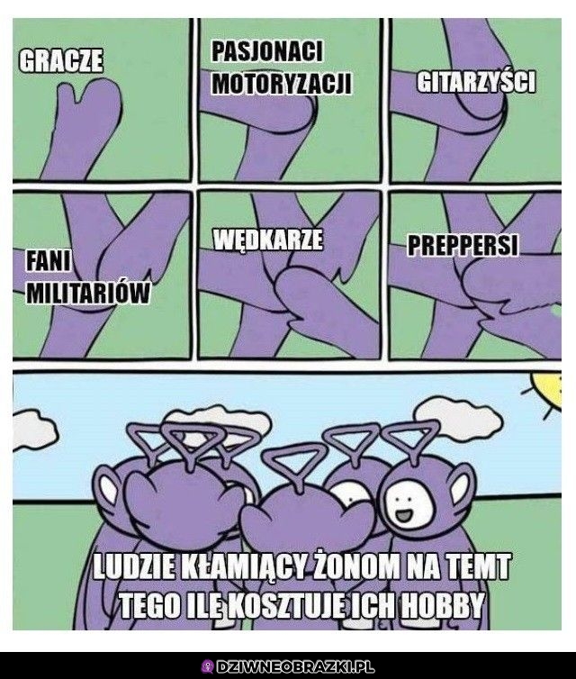 Kłamanie żonie na temat hobby