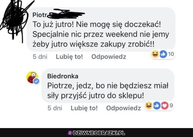 Plan na biedronkę