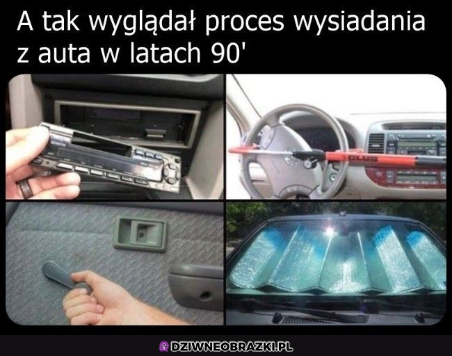 Kiedyś to się wysiadało xD