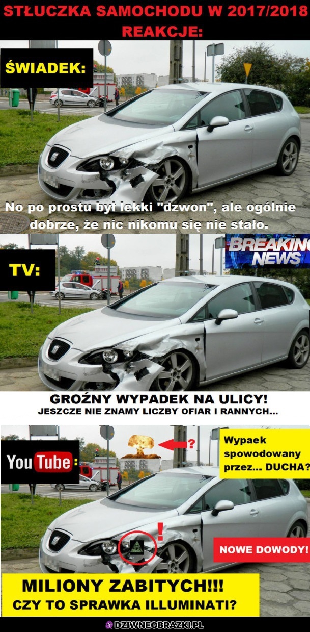 Jak wygląda zwykła stłuczka