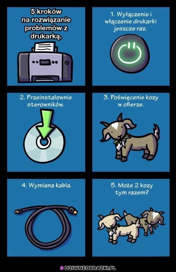 Radzenie sobie z drukarką