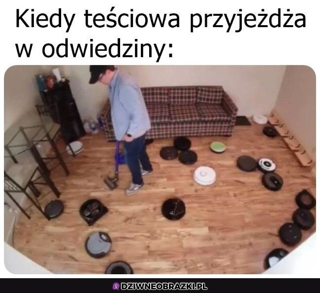 kiedy wpada teściowa z obczajką