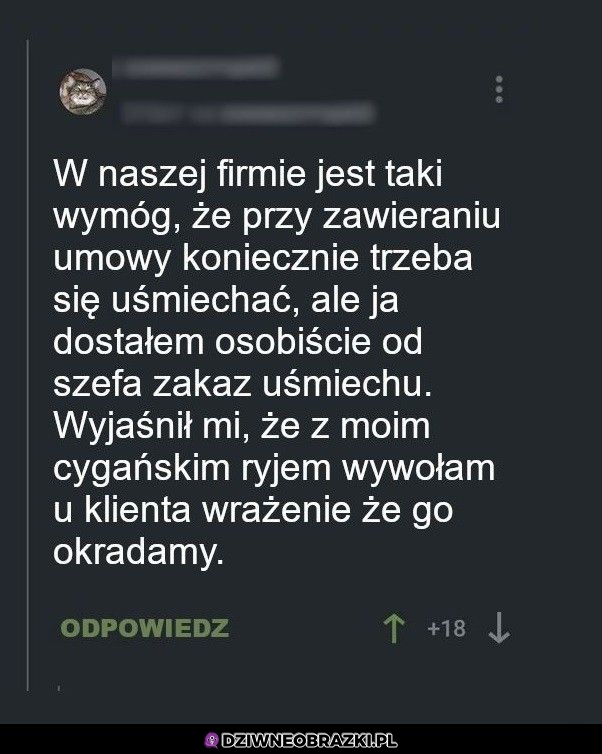 Chyba nie jest ulubionym pracownikiem