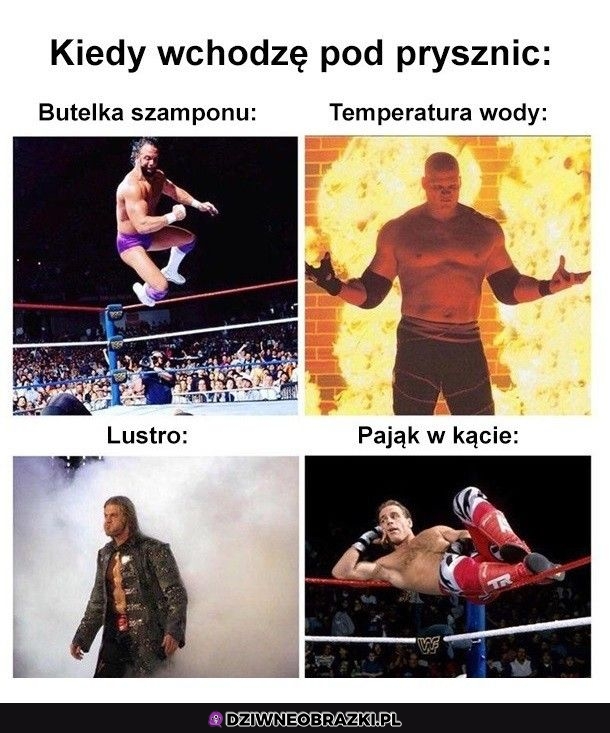 Wejście pod prysznic