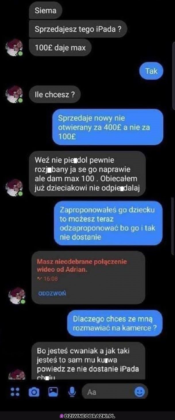 Kiedy próbujesz sprzedać Ipada
