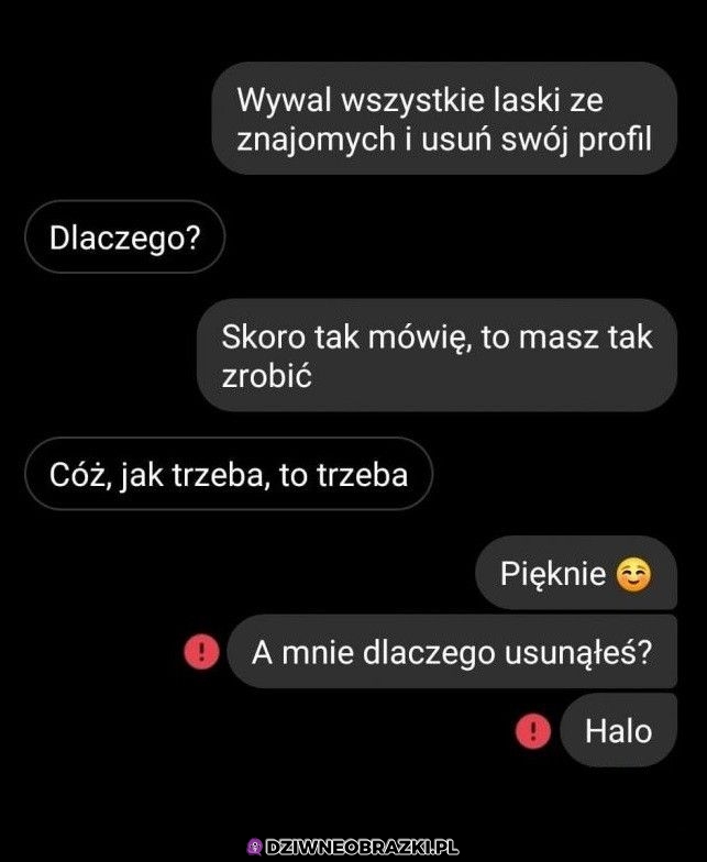 Kiedy spotykacie się od dwóch tygodni i wleci taka prośba