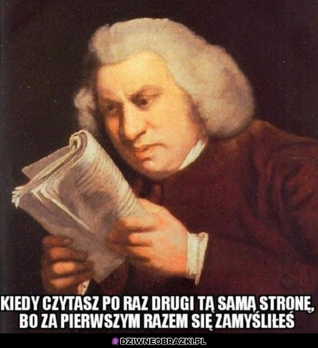 Drugi raz to samo trzeba czytać