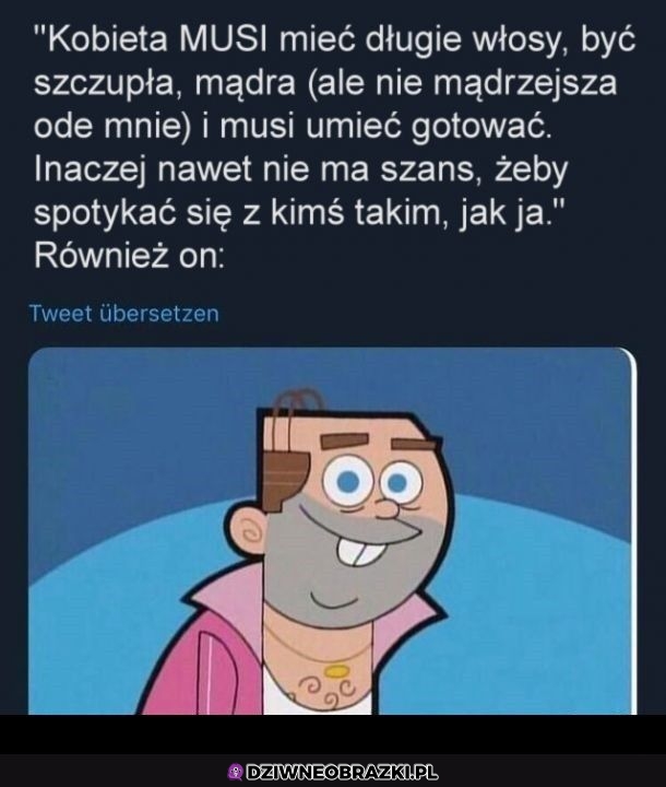 Kiedy facet stawia wymgania