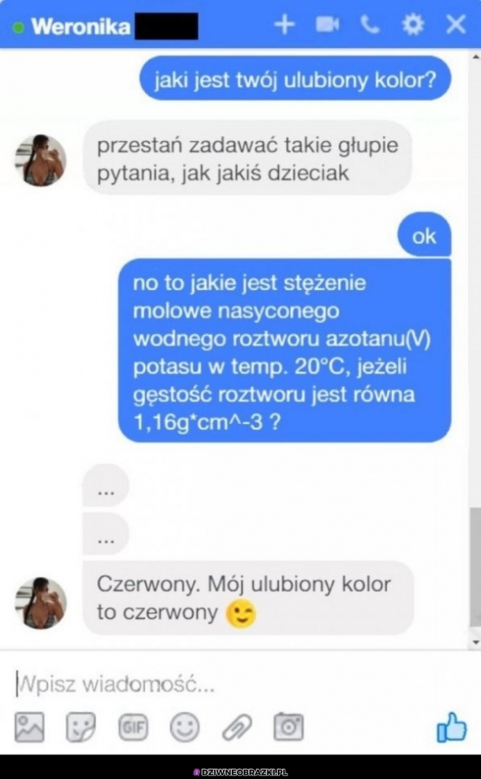 Miała dość dziecięcych pytań, więc zapytał o konkret!