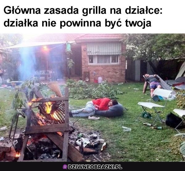 Główna zasada grilla