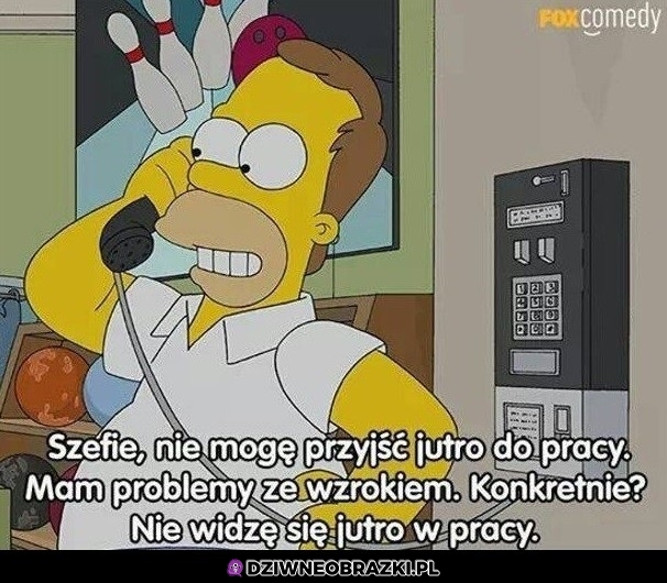 Nie mogę przyjść jutro