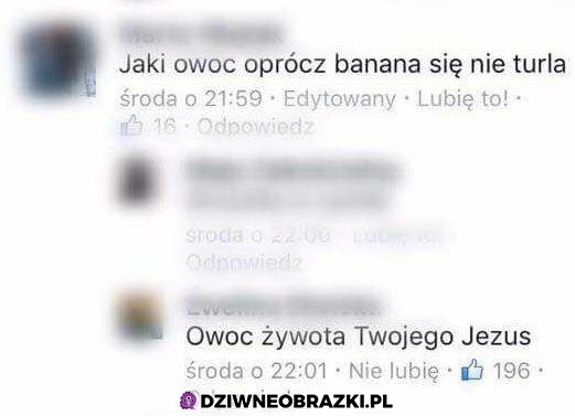 Jaki owoc się nie turla?