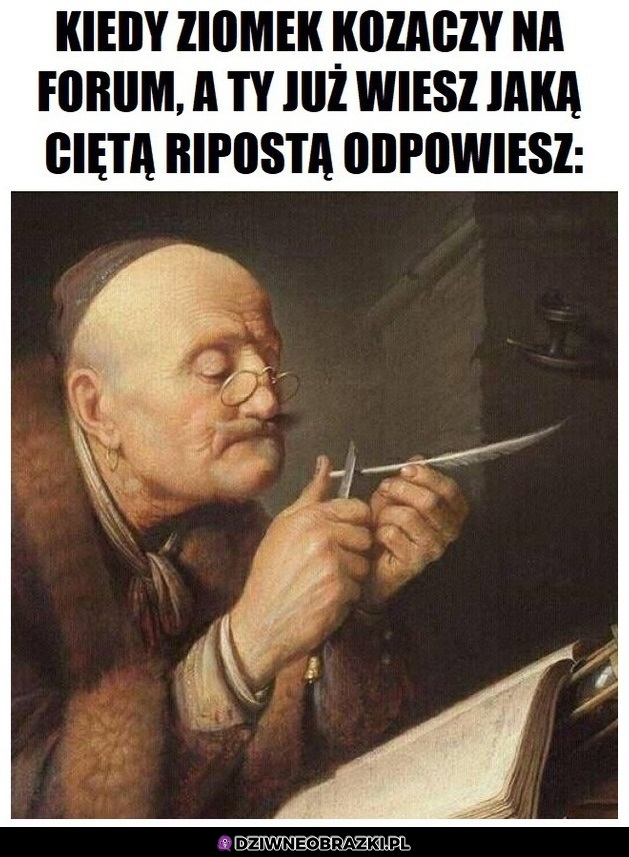 Ostrzymy ripostę