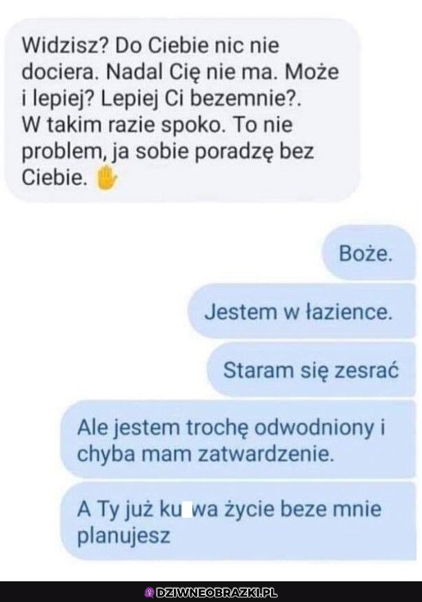 Koleś ma z nią przesrane