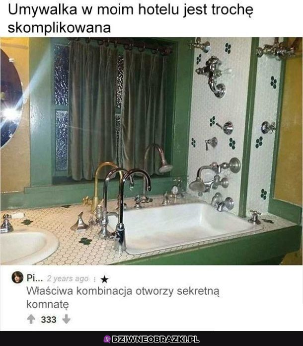 Skomplikowana umywalka