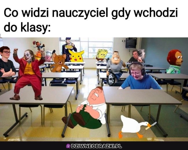 Kiedy nauczyciel wchodzi do klasy