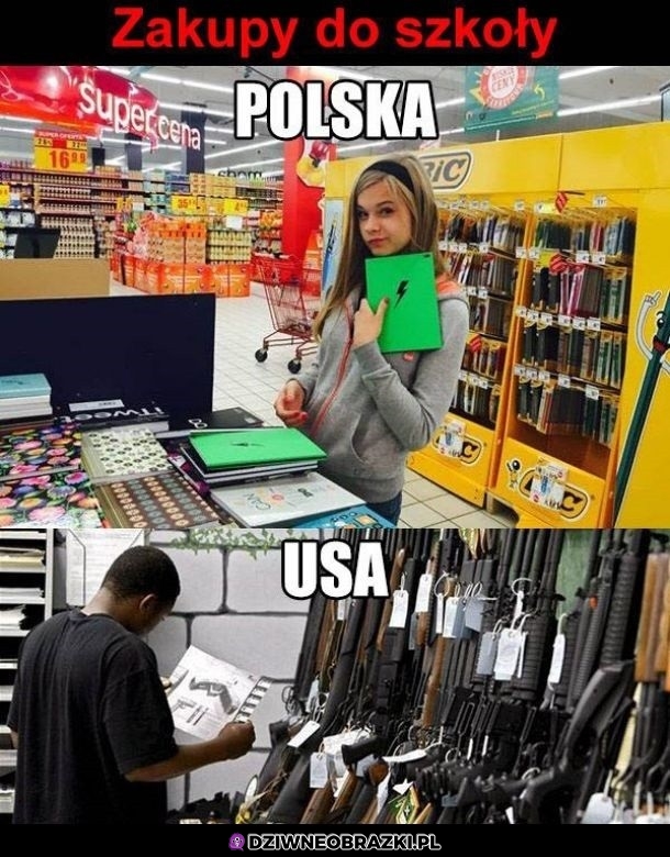 Zakupy do szkoły