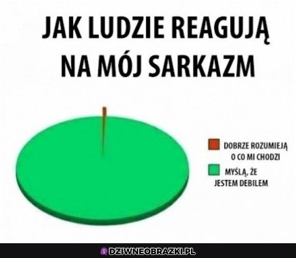 Reakcje na mój sarkazm